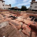 Cimentación zapatas encofradas contra el terreno, montaje de ferralla